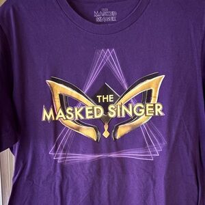 NWOT. The Masked Singer branded t-shirt size large. Short sleeve. Cotton.